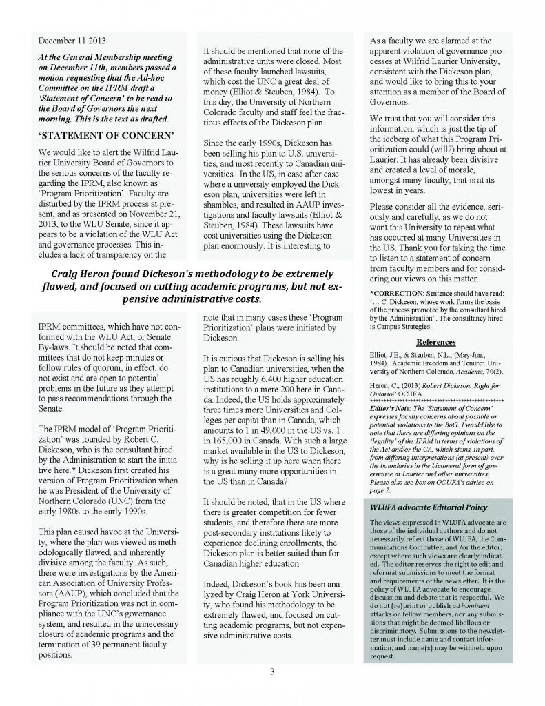 WLUFA advocate Issue 1 Volume 2 20122013_FINAL_HP_1_LB__Page_3