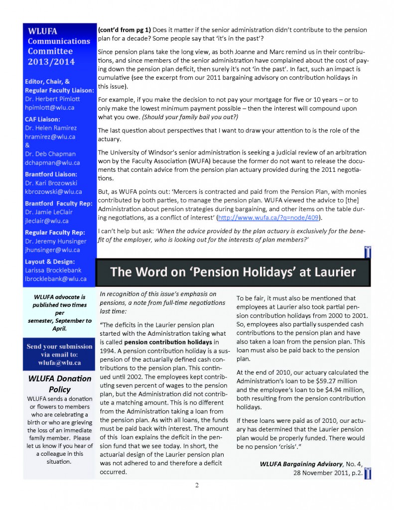 WLUFA advocate Issue 3 Volume 2_HP_Revisions_EXTRA_09052014_Page_2