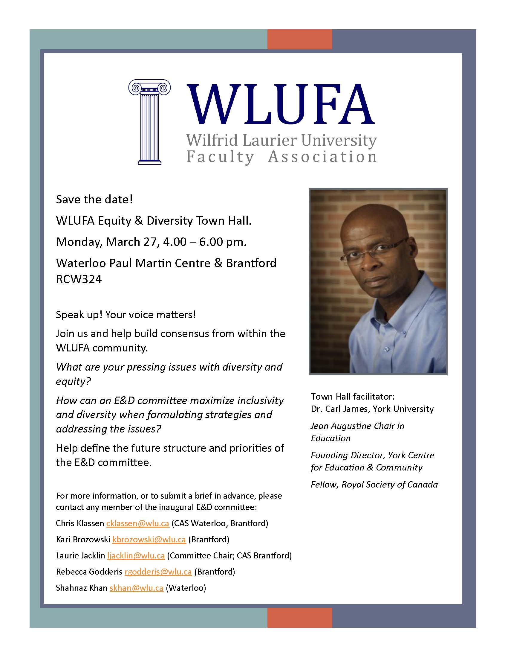 WLUFA Equity and Diversity Town Hall