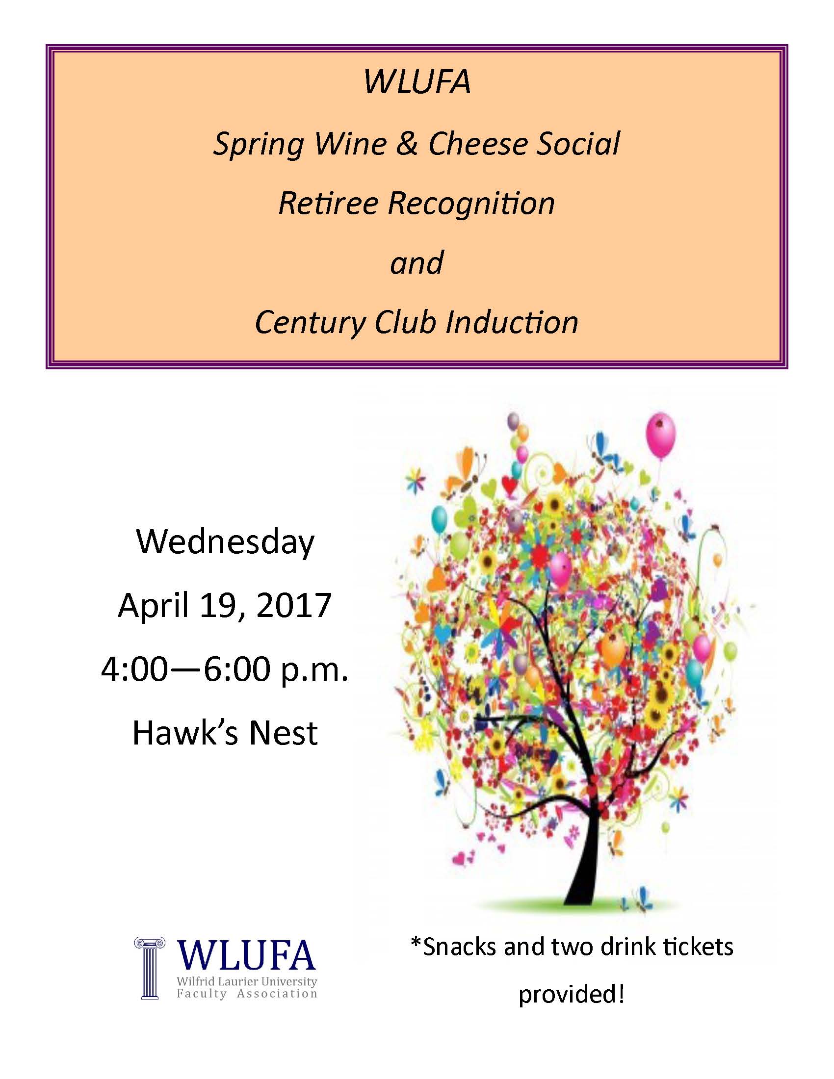 Spring Wine & Cheese Social