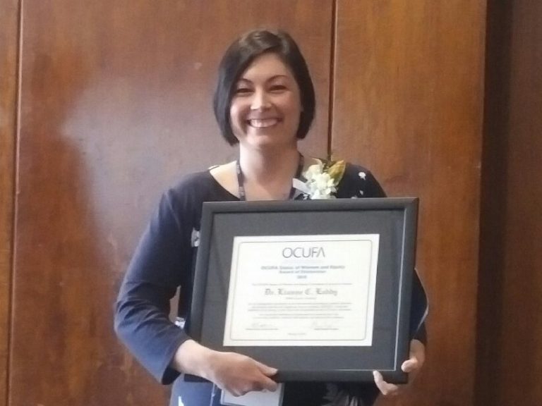 Congratulations to Dr. Lianne Leddy Recipient of OCUFA's Status of