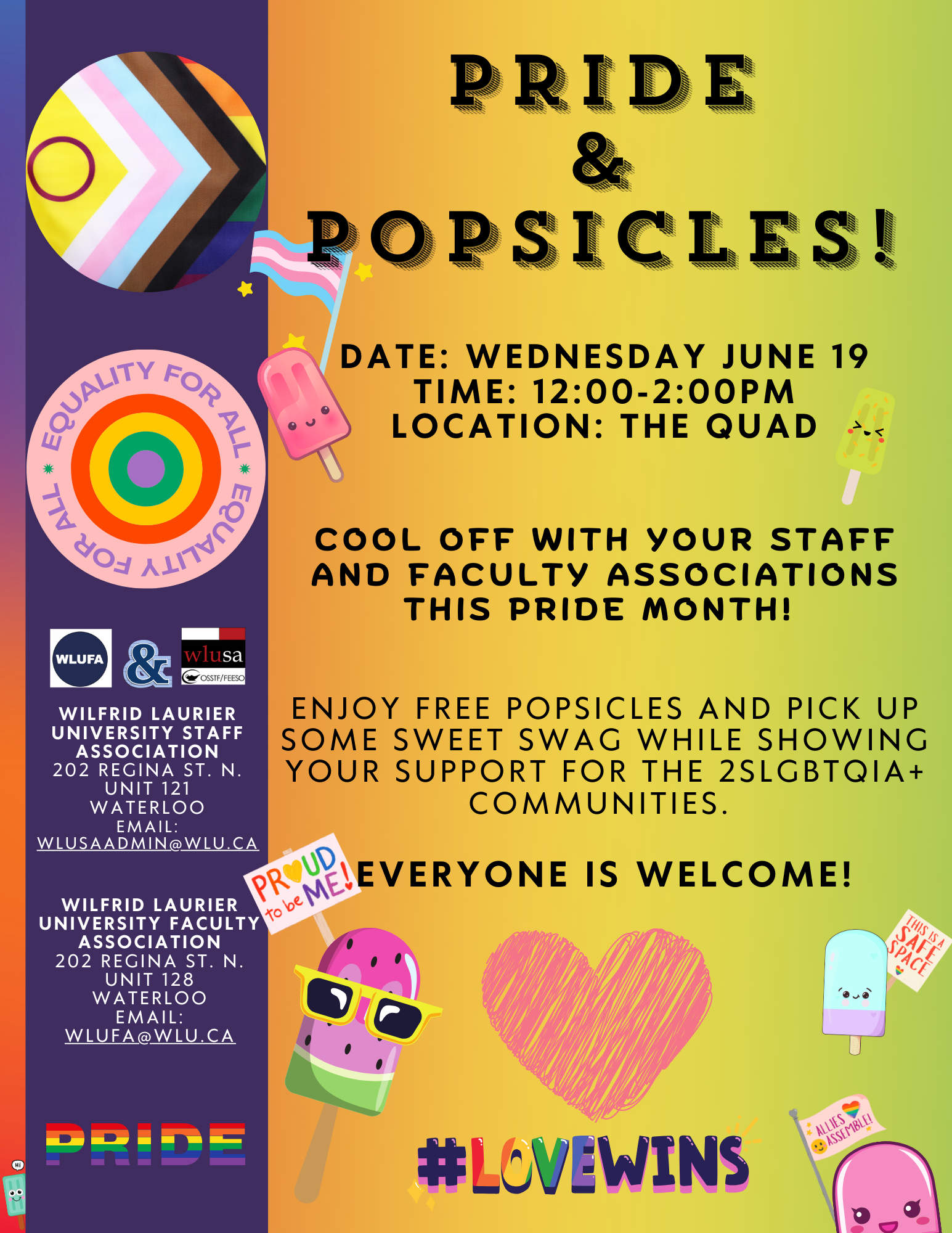 Pride and Popsicles Poster